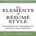 The Elements of Resume Style