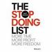 The Stop Doing List